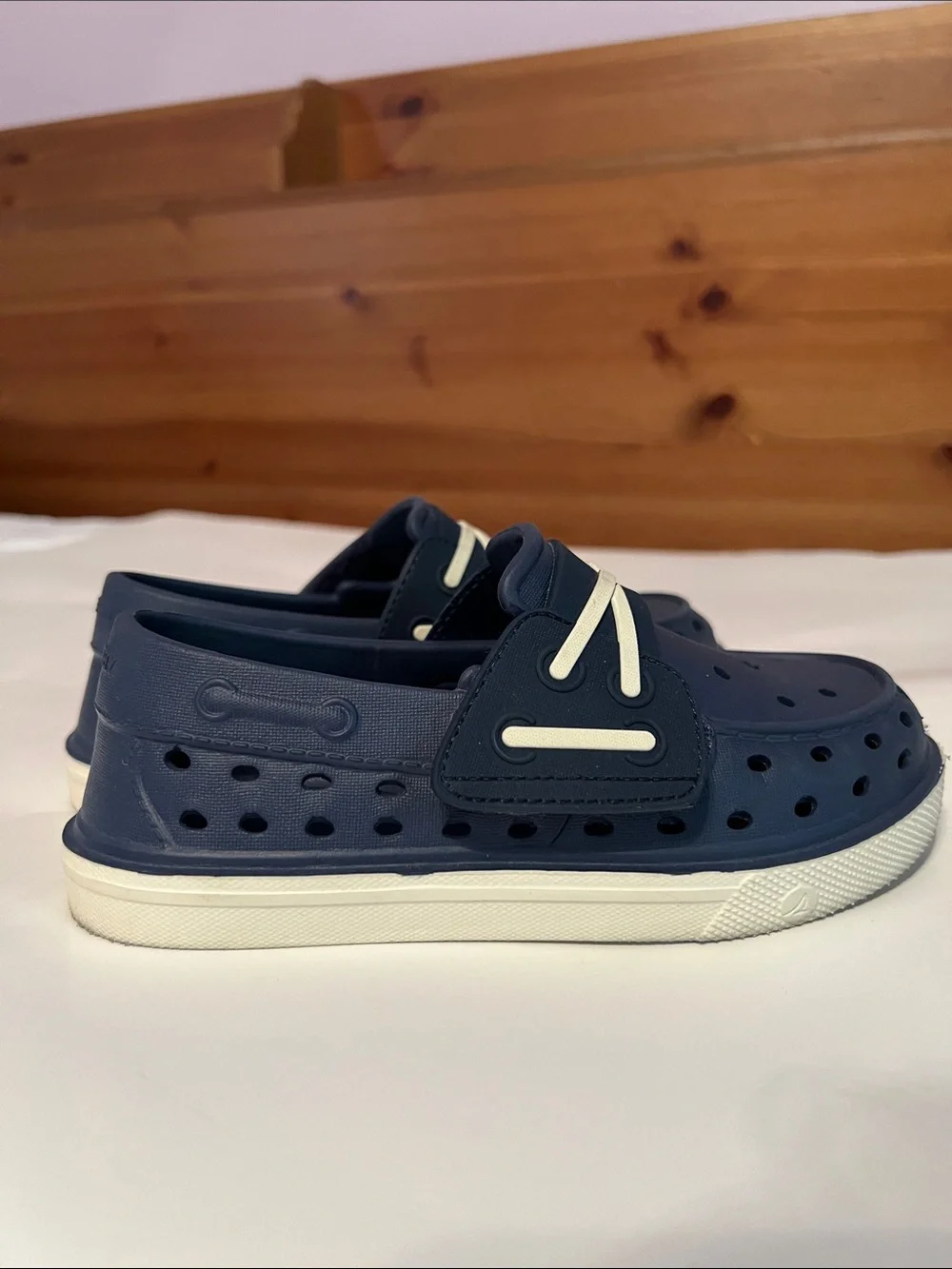 SPERRY KIDS Bahama Float Boat Shoes Navy Slip On Size 11 Water Shoe